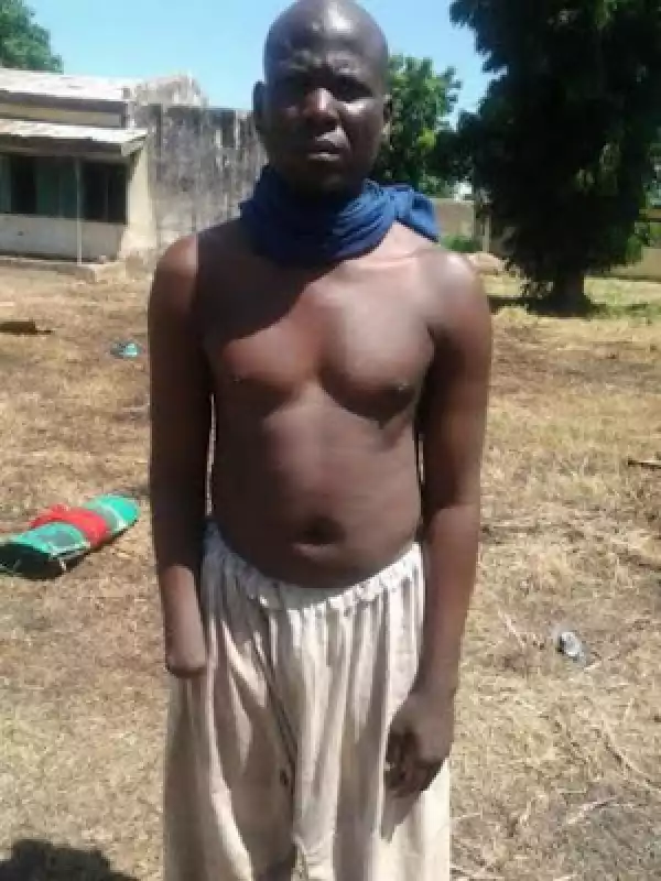 Wickedness!! See What B-Haram Did To This Man In Sambisa For Stealing Food [Photo]